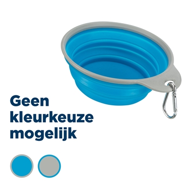 Trixie Voerbak / Drinkbak Reis Stevige Rand Siliconen Assorti - 500 ml 14 cm