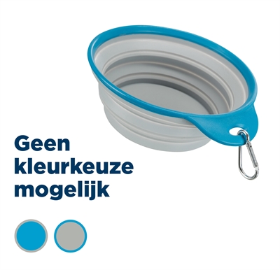 Trixie Voerbak / Drinkbak Reis Stevige Rand Siliconen Assorti - 1 l 18 cm