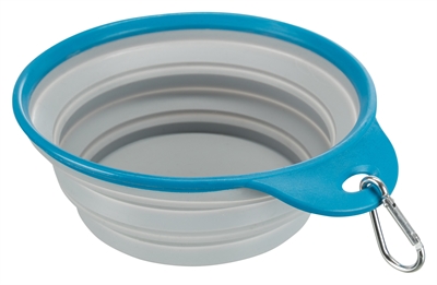 Trixie Voerbak / Drinkbak Reis Stevige Rand Siliconen Assorti - 1 l 18 cm