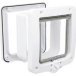 Trixie 4-Weg Kattenluik Met Tunnel Wit - 22 x 20 cm