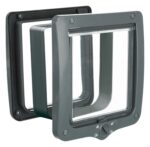 Trixie 4-Weg Kattenluik Xl Met Tunnel Grijs - 24 x 28 cm
