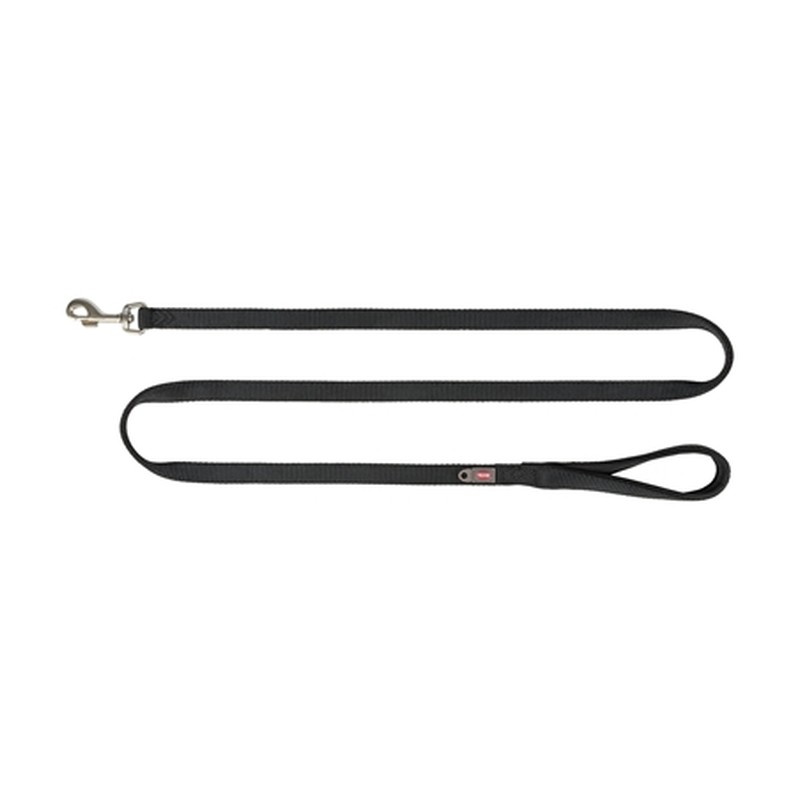 Trixie Hondenriem Premium Zwart - 180 x 1 cm