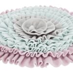 Trixie Junior Snuffelmat Zacht Roze / Mintgroen / Grijs - 38 x 38 cm