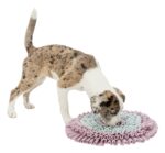 Trixie Junior Snuffelmat Zacht Roze / Mintgroen / Grijs - 38 x 38 cm