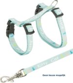 Trixie Kittentuig Junior Met Riem Kitty Cat Assorti - 21-33 x 0,8 cm / 120 cm