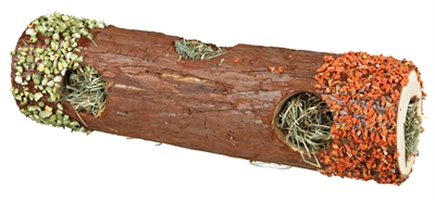 Trixie Tunnelbuis Met Hooi En Hibiscusbloesem / Wortel / Erwt - 20 x 6,5 x 6,5 cm 25 g