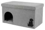 Trixie Kattenhuis Kimy Grijs - 70 x 40 x 40 cm