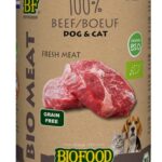 Bf Petfood Organic Hond 100% Rund Blik - 12 x 400 g