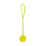 Trixie Bal Aan Touw Natuurrubber Drijvend Limegroen - 7 cm / 35 cm