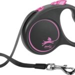 Flexi Rollijn Black Design Tape Roze - S 5 Mtr Tot 15 kg