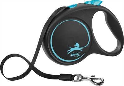 Flexi Rollijn Black Design Tape Blauw - M 5 Mtr Tot 25 kg