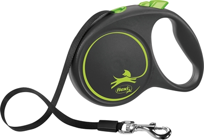 Flexi Rollijn Black Design Tape Groen - L 5 Mtr Tot 50 kg