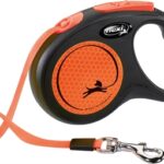 Flexi Rollijn New Classic Neon Tape Zwart / Oranje - S 5 Mtr Tot 15 kg