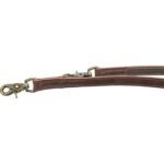 Trixie Hondenriem Rustic Verstelbaar Vetleer Donkerbruin - 200 x 1,2 cm