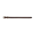 Trixie Halsband Hond Rustic Vetleer Donkerbruin - 27-34 x 1,8 cm