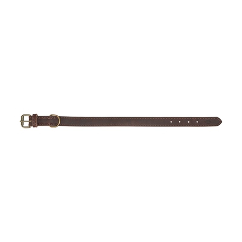 HuisdierXL VDM 398621 image derivative v1 Trixie Halsband Hond Rustic Vetleer Donkerbruin - 27-34 x 1,8 cm