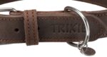 Trixie Halsband Hond Rustic Vetleer Donkerbruin - 27-34 x 1,8 cm