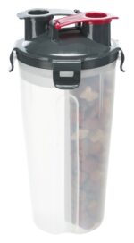 Trixie Waterfles / Voerfles Inclusief Reisbak Kunststof / Silicone - 2 x 350 ml 11 x 11 x 23 cm