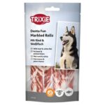 Trixie Denta Fun Marbled Beef Chewing Rolls - 12 cm 6 stuks 70 g