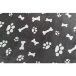 Trixie Hondendeken Kenny Fleece Bot / Pootjes Grijs - 100 x 75 cm
