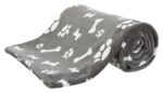 Trixie Hondendeken Kenny Fleece Bot / Pootjes Grijs - 150 x 100 cm