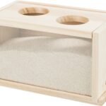 Trixie Zandbad Voor Muizen / Hamsters Hout - 20 x 12 x 12 cm