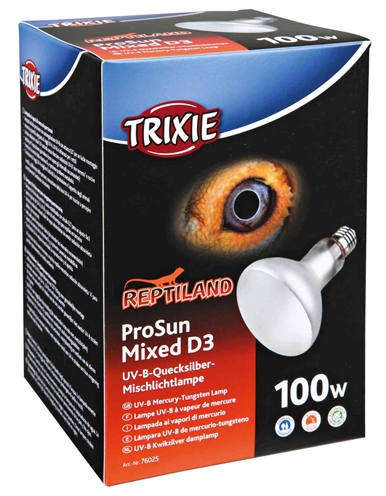 Trixie Reptiland Prosun Mixed D3 Uv-B Lamp Zelfstartend - 100 Watt 9,5 x 9,5 x 13 cm