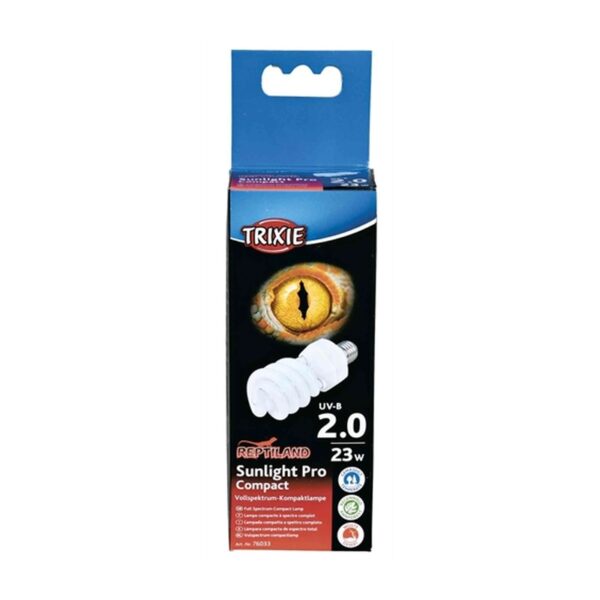 Trixie Reptiland Sunlight Pro Compact 2.0 Uv-B Lamp - 23 Watt 6 x 6 x 15,2 cm