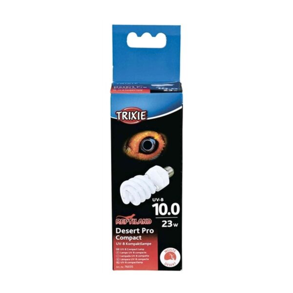 Trixie Reptiland Desert Pro Compact 10.0 Uv-B Lamp - 23 Watt 6 x 6 x 15,2 cm