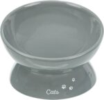 Trixie Voerbak Kat Xxl Keramiek Verhoogd Grijs - 350 ml 17 cm