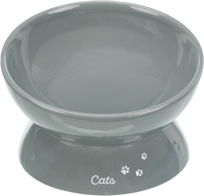 Trixie Voerbak Kat Xxl Keramiek Verhoogd Grijs - 350 ml 17 cm