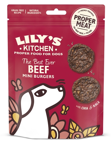 Lily'S Kitchen Dog The Best Ever Beef Mini Burgers - 70 g