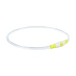Trixie Lichtgevende Halsband Usb Flash Light Oplaadbaar Tpu Groen - 65 x 0,8 cm