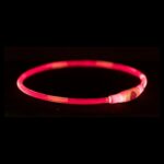 Trixie Lichtgevende Halsband Usb Flash Light Oplaadbaar Tpu Rood - 40 x 0,8 cm