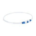 Trixie Lichtgevende Halsband Usb Flash Light Oplaadbaar Tpu Blauw - 40 x 0,8 cm