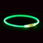 Trixie Lichtgevende Halsband Usb Flash Light Oplaadbaar Tpu Multi - 65 x 0,8 cm