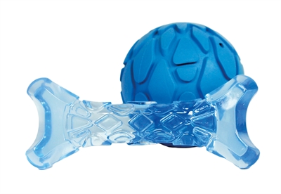 399251.jpg Fofos Puppy Bot En Bal Blauw - 11 x 4,5 x 2 cm / 7 x 7 x 7 cm