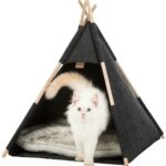 Trixie Kattenmand Tipi Vilt Antraciet - 55 x 55 x 65 cm