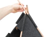 Trixie Kattenmand Tipi Vilt Antraciet - 55 x 55 x 65 cm