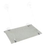 Trixie Kattenmand Hangmat Raam Velours Grijs - 50 x 30 cm