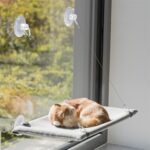 Trixie Kattenmand Hangmat Raam Velours Grijs - 50 x 30 cm