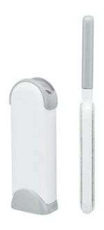 Trixie Harenpluizenborstel Met Reinigingsstation Wit / Grijs - 33 cm