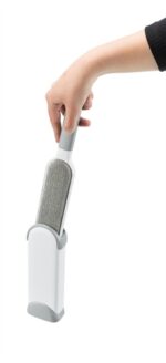 Trixie Harenpluizenborstel Met Reinigingsstation Wit / Grijs - 33 cm