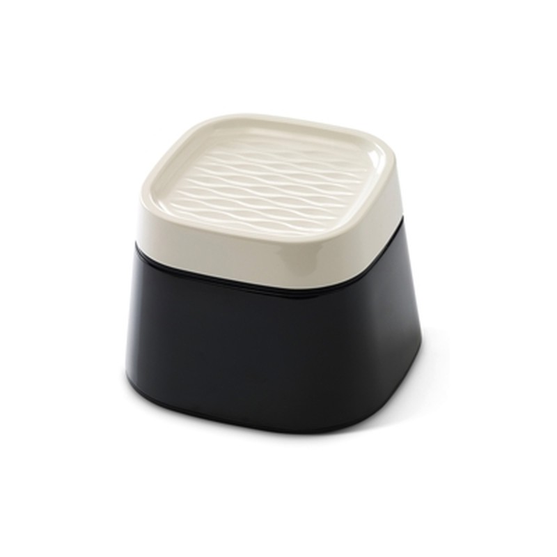 HuisdierXL VDM 402111 image derivative v1 Savic Ergo Cube Voerbak Creme / Zwart - 22 x 22 x 16 cm