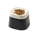 Savic Ergo Cube Voerbak Creme / Zwart - 22 x 22 x 16 cm