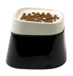 Savic Ergo Cube Voerbak Creme / Zwart - 22 x 22 x 16 cm