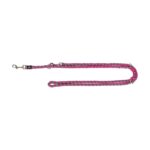 Trixie Hondenriem Cavo Verstelbaar Fuchsia / Grijs - 200 x 1,2 cm