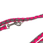 Trixie Hondenriem Cavo Verstelbaar Fuchsia / Grijs - 200 x 1,2 cm