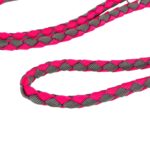 Trixie Hondenriem Cavo Verstelbaar Fuchsia / Grijs - 200 x 1,2 cm