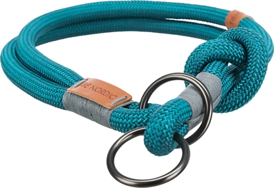 Trixie Halsband Hond Be Nordic Halfslip Petrol / Lichtgrijs - 55 x 1,3 cm